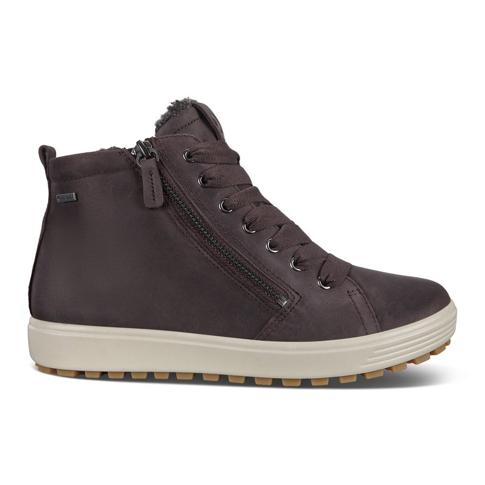 Tenis Mujer - ECCO Soft 7 Tred Gtx Hi - Grises Oscuro - TYB308549